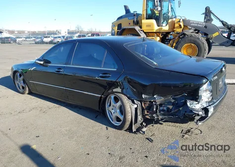 2004 Mercedes-Benz S 500 из США, поврежденный, VIN WDBNG75J04A398370